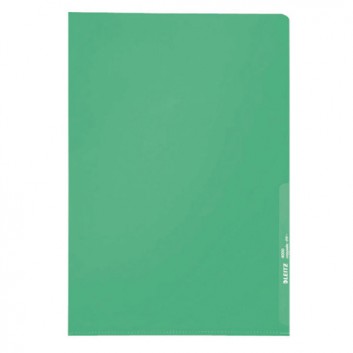  LEITZ Sichthülle Standard; für DIN A4; grün; genarbt; oben und rechte Seite offen; dokumentenecht; recycelbares Polypropylen; 0,13 mm; keine 