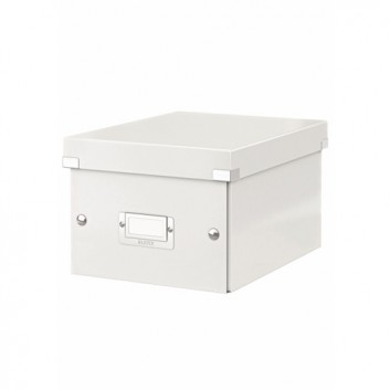  LEITZ Aufbewahrungsbox Click & Store klein; 282 x 216 x 160 mm; weiß; für DIN A5 Dokumente; Graukarton mit PP-Folie laminiert 