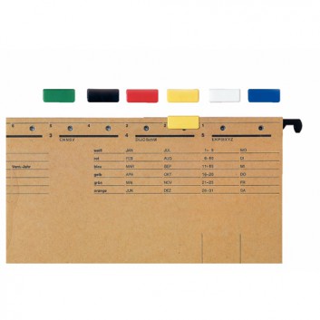  LEITZ Signalreiter ALPHA®; 24 x 10 mm; verschiedene Farben; Kunststoff; mit Rastnocken 