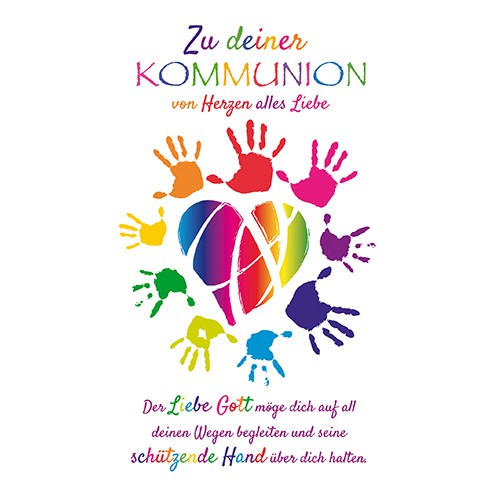 Glückwunschkarte, Zur Kommunion