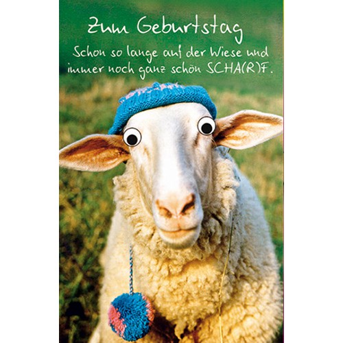Glückwunschkarte, Zum Geburtstag Humor