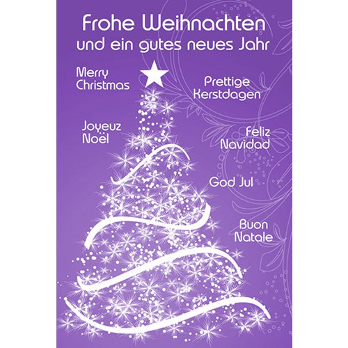 Weihnachtskarte international